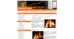 Desktop Screenshot of guenstig-heizen.net